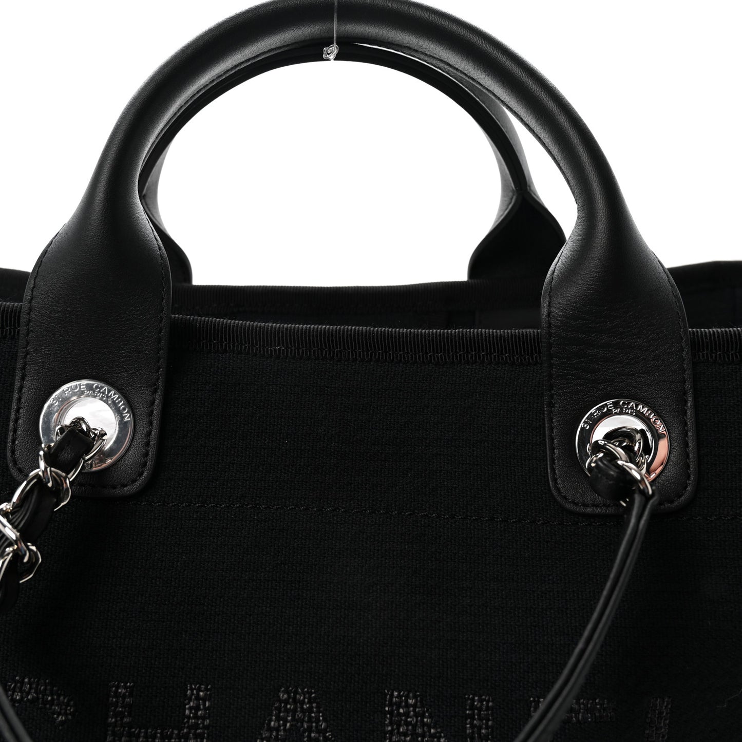 Mixed Fibers Medium Deauville Tote Black