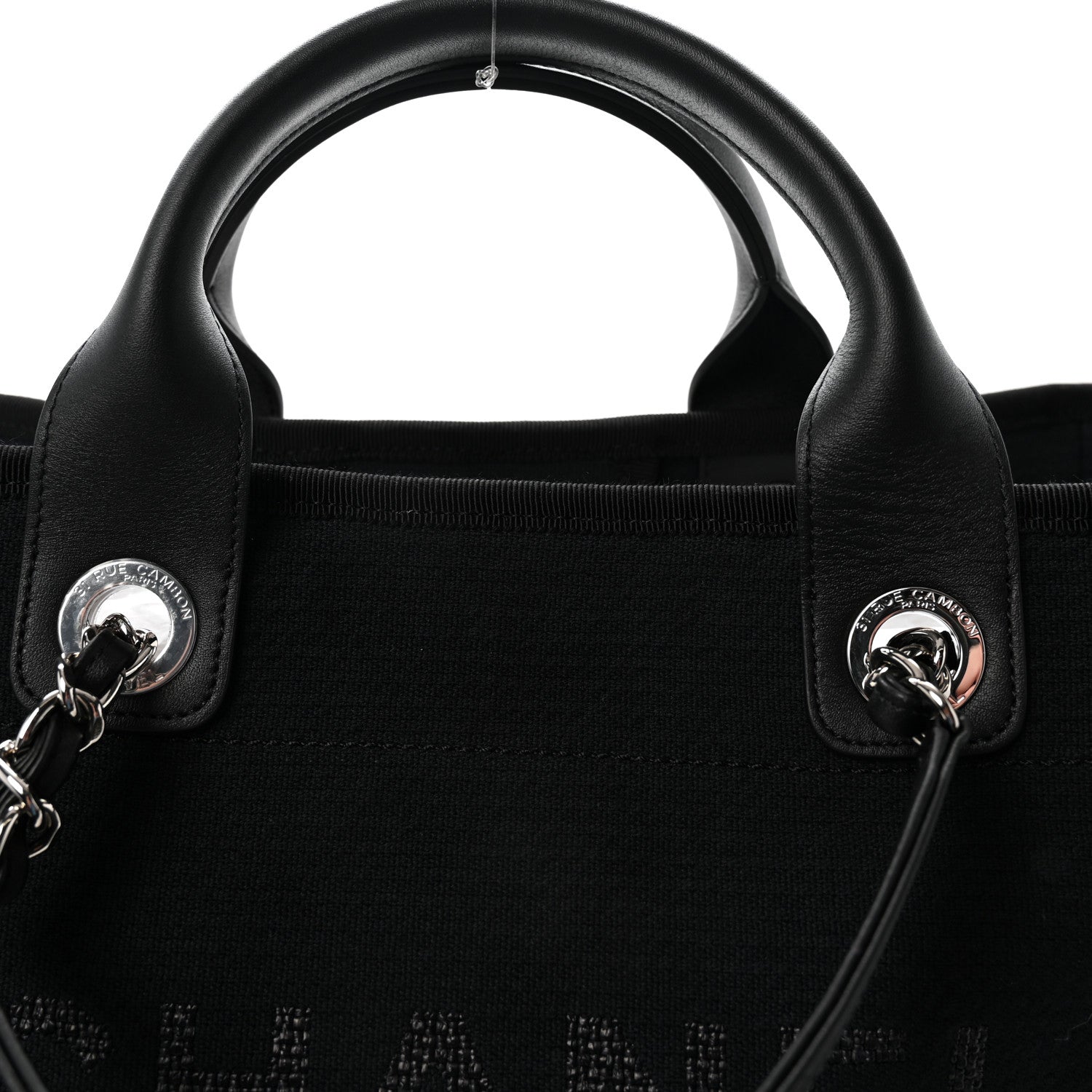 Chanel Mixed Fibers Medium Deauville Tote Black 9 of 12