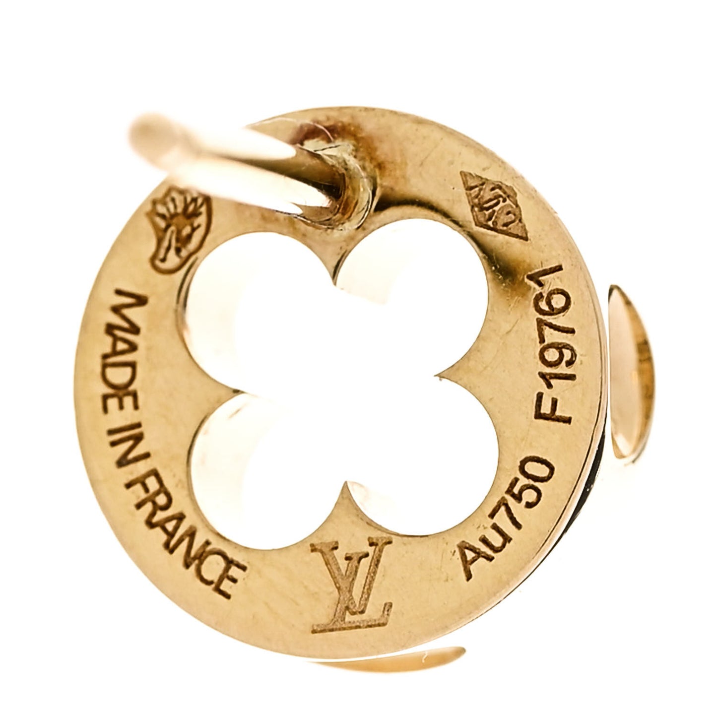 18K Yellow Gold Empreinte Ear Studs Earrings
