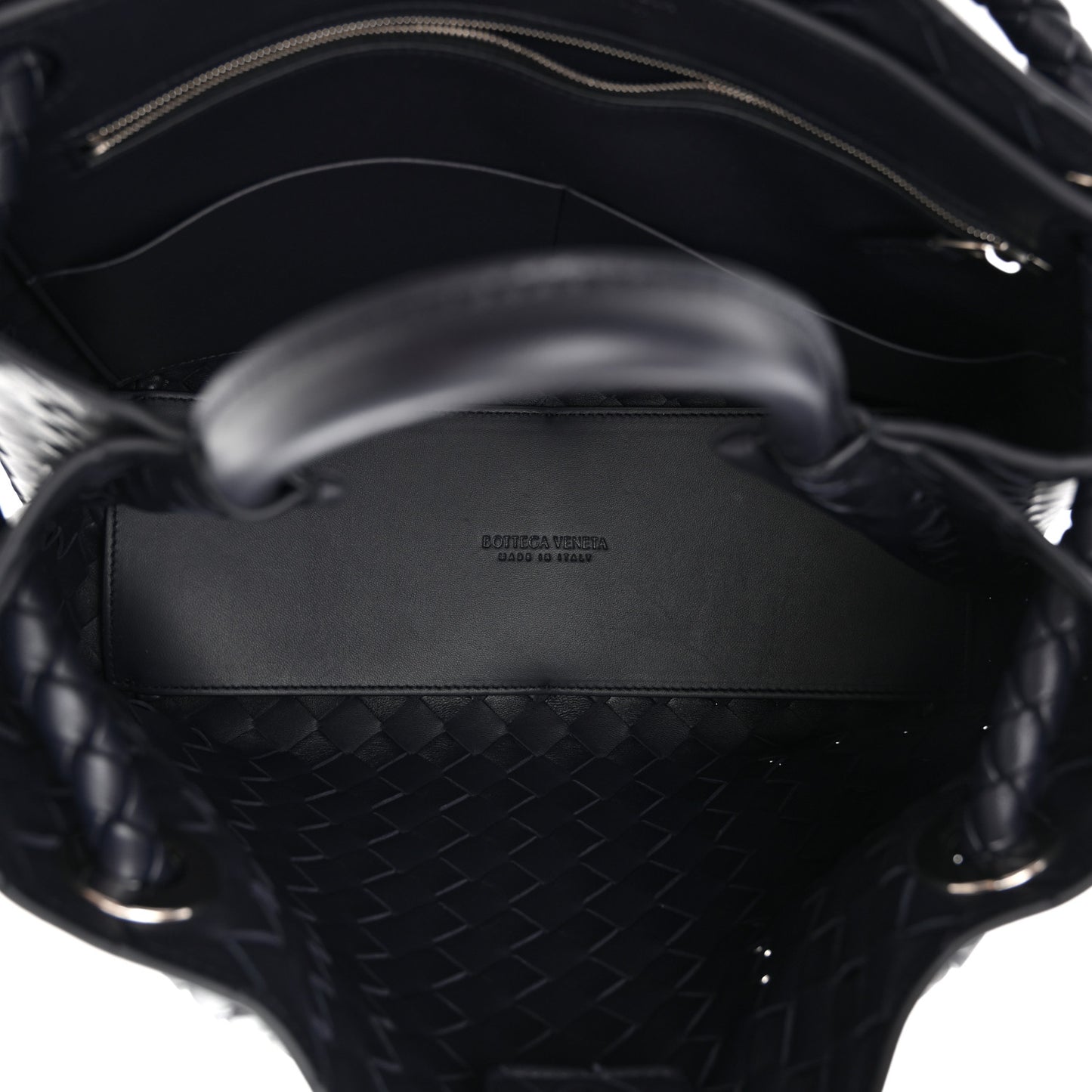 Nappa Intrecciato Medium Andiamo Shoulder Bag Space