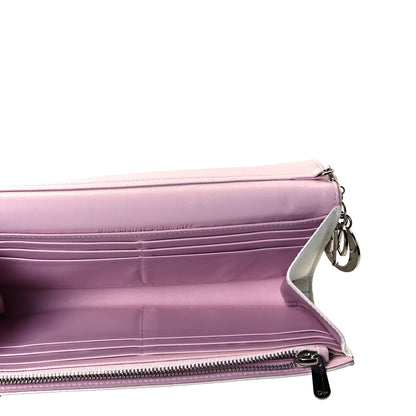 Christian Dior Calfskin Cosmos Flower Rendez-vous Chain Wallet White 4 of 7