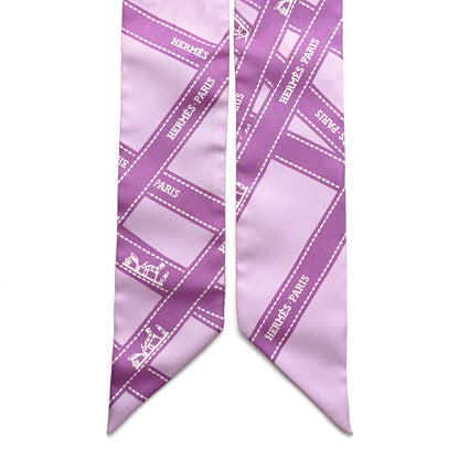 Hermes Silk Bolduc Twilly Purple 2 of 5