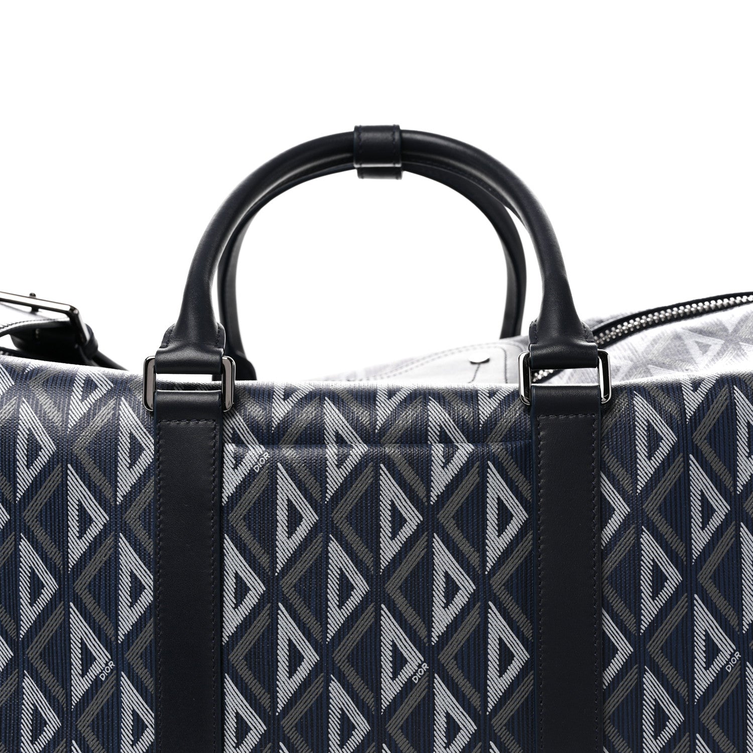 Christian Dior Coated Canvas CD Diamond Lingot 50 Bag Navy 7 of 9