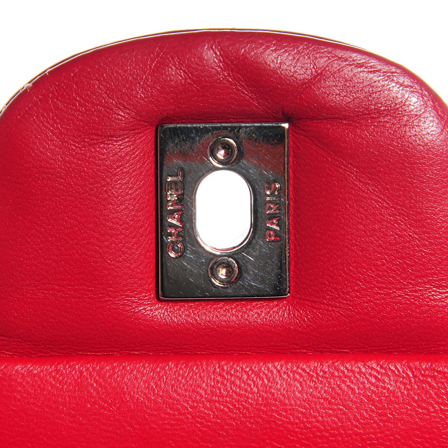 Chanel Patent Quilted Jumbo Double Flap Dark Red 6 of 9