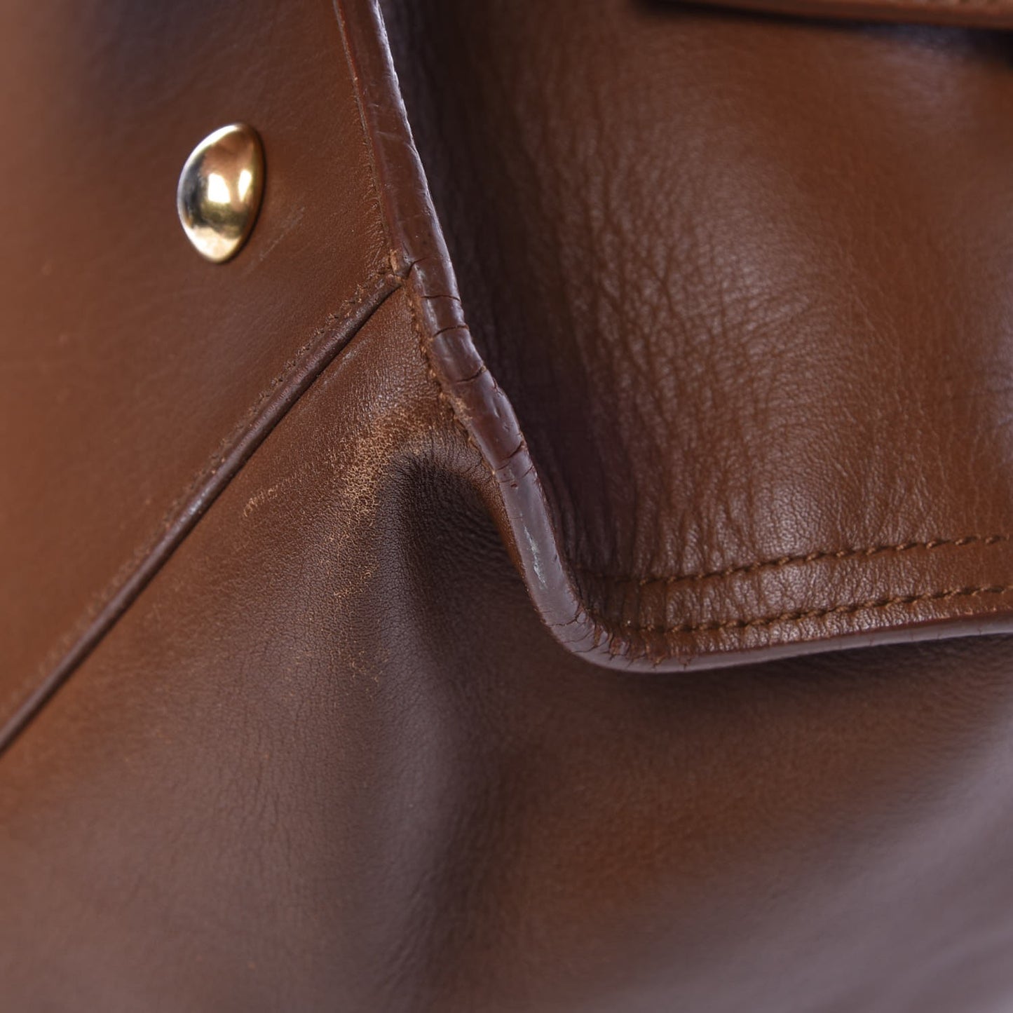 Calfskin Small Classic Y Cabas Cognac