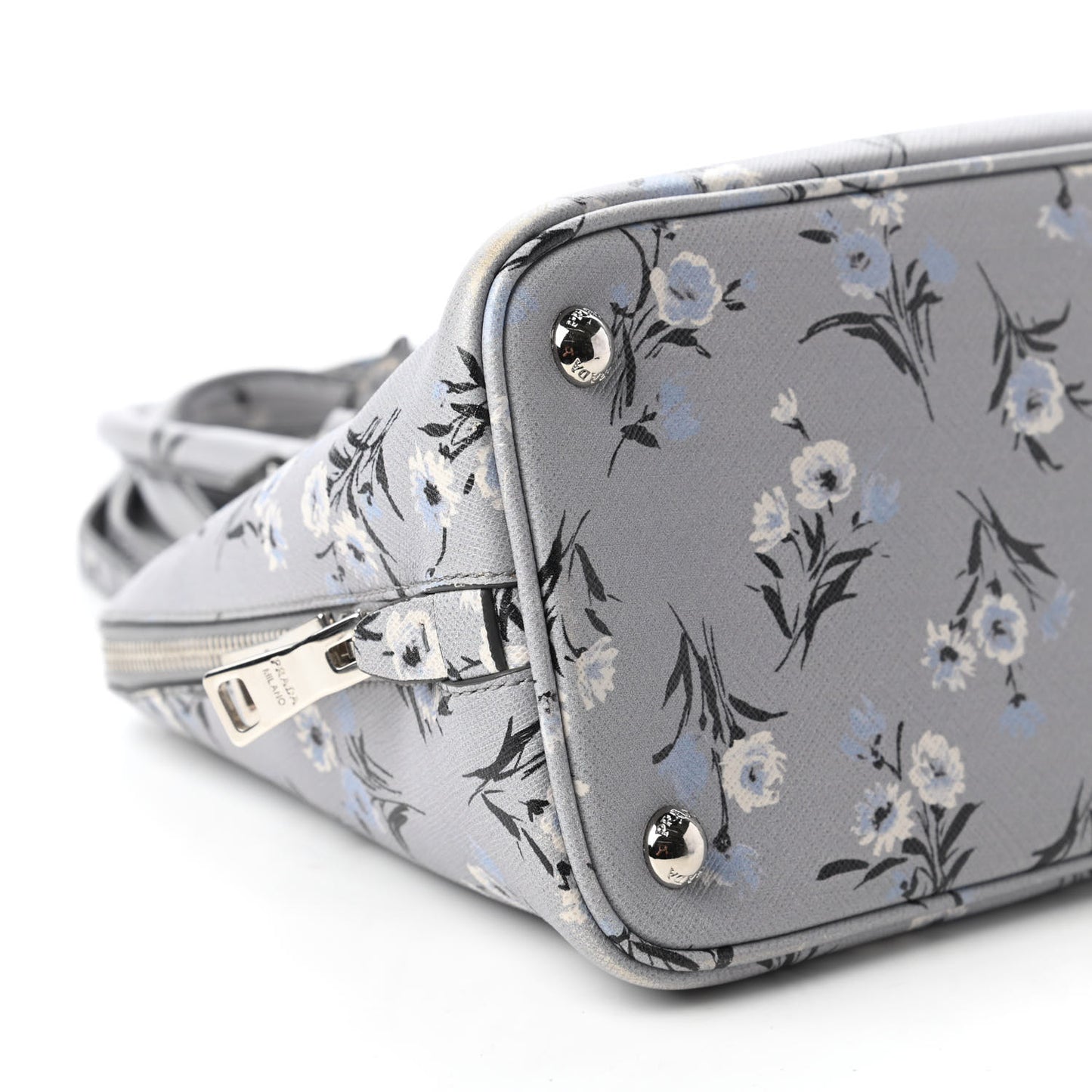 Saffiano Soft Bouquet Medium Promenade Tote Acciaio