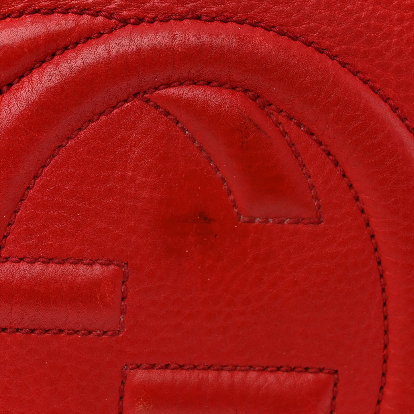 Pebbled Calfskin Medium Soho Hobo Red