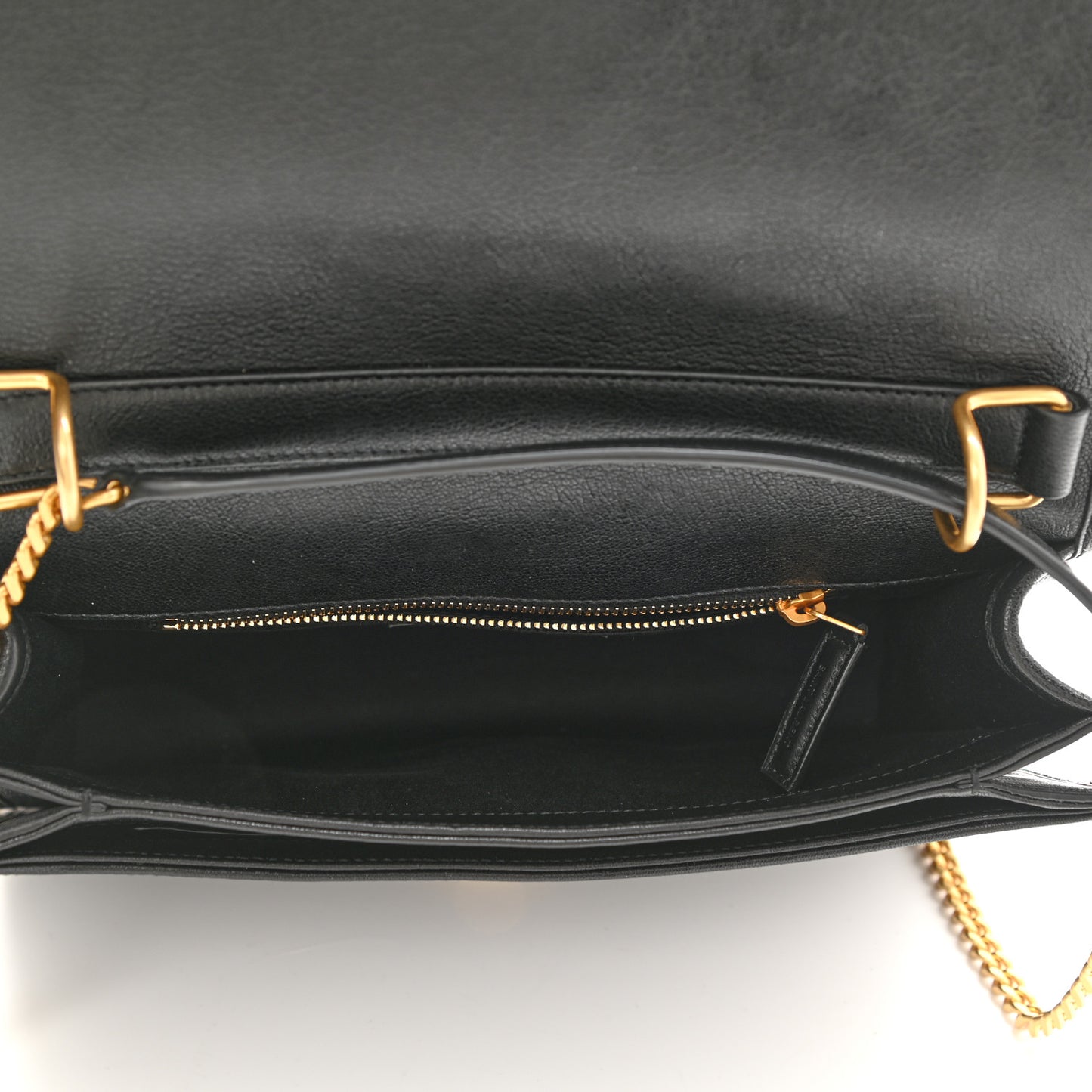 Lambskin Quilted Mini Becky Chain Bag Black