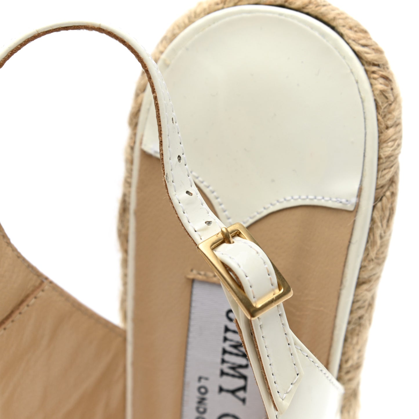 Patent 100 Wedge Sandal 38 White