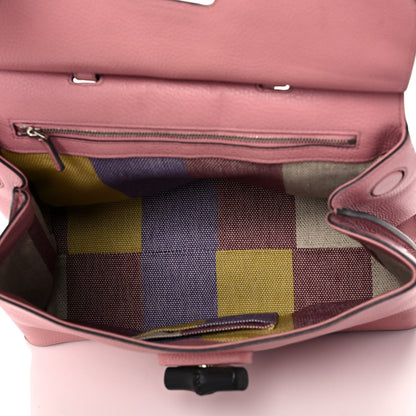 Gucci Cellarius Calfskin Medium Bamboo Daily Top Handle Bag Carmine Rose 4 of 13