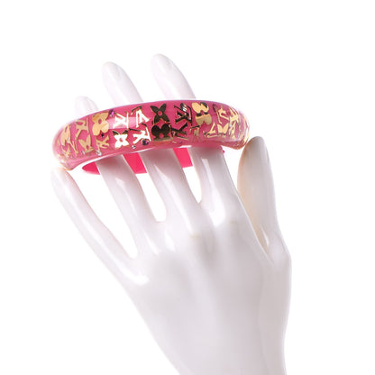 Louis Vuitton Resin Swarovski Medium Inclusion Bracelet GM Rose Pop 2 of 4