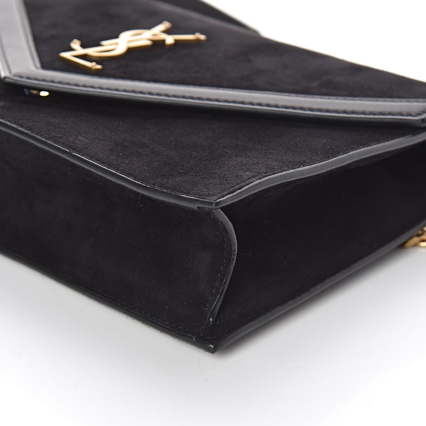 Suede Calfskin Monogram Le Sept Chain Bag Black