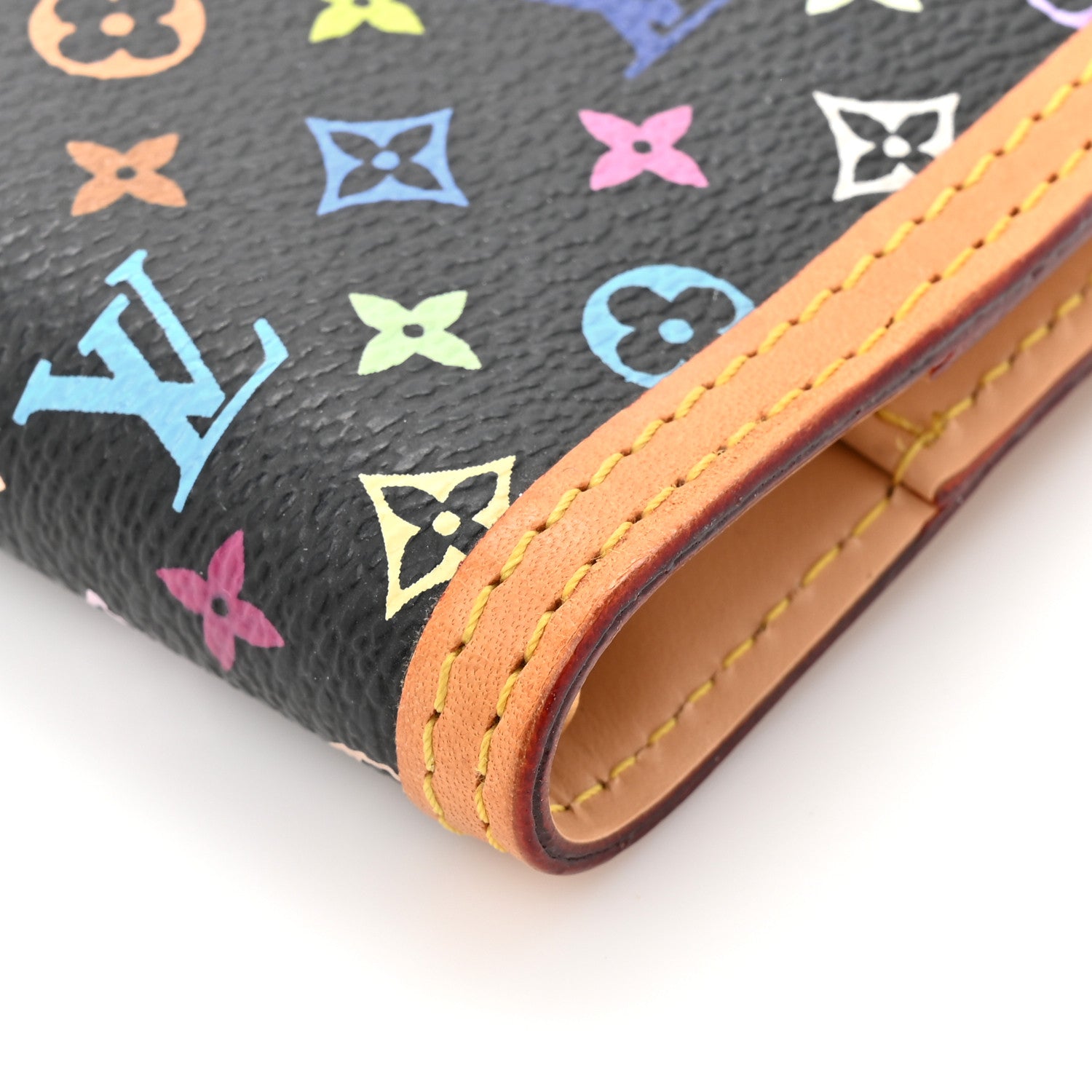 Louis Vuitton Monogram Multicolor Small Ring Agenda Cover Black 8 of 10