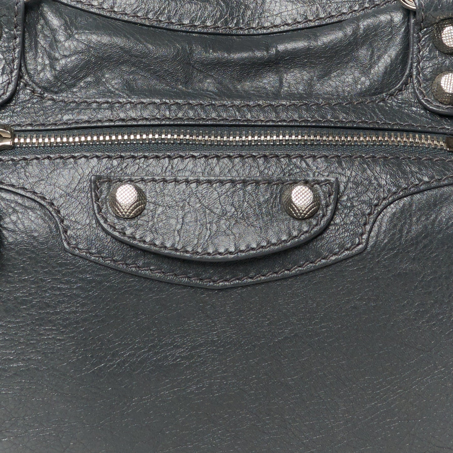 Agneau Giant 12 Silver Hardware City Gris Chartreux