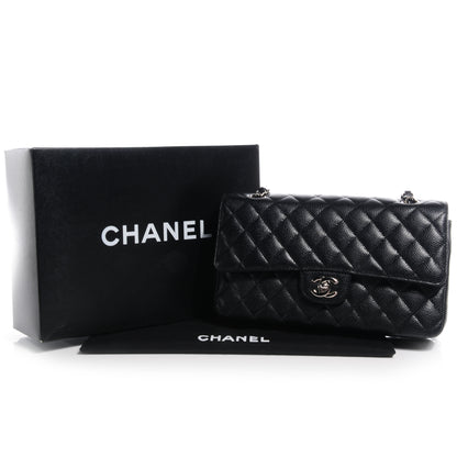 Chanel Caviar Quilted Medium Double Flap Black 5 of 9