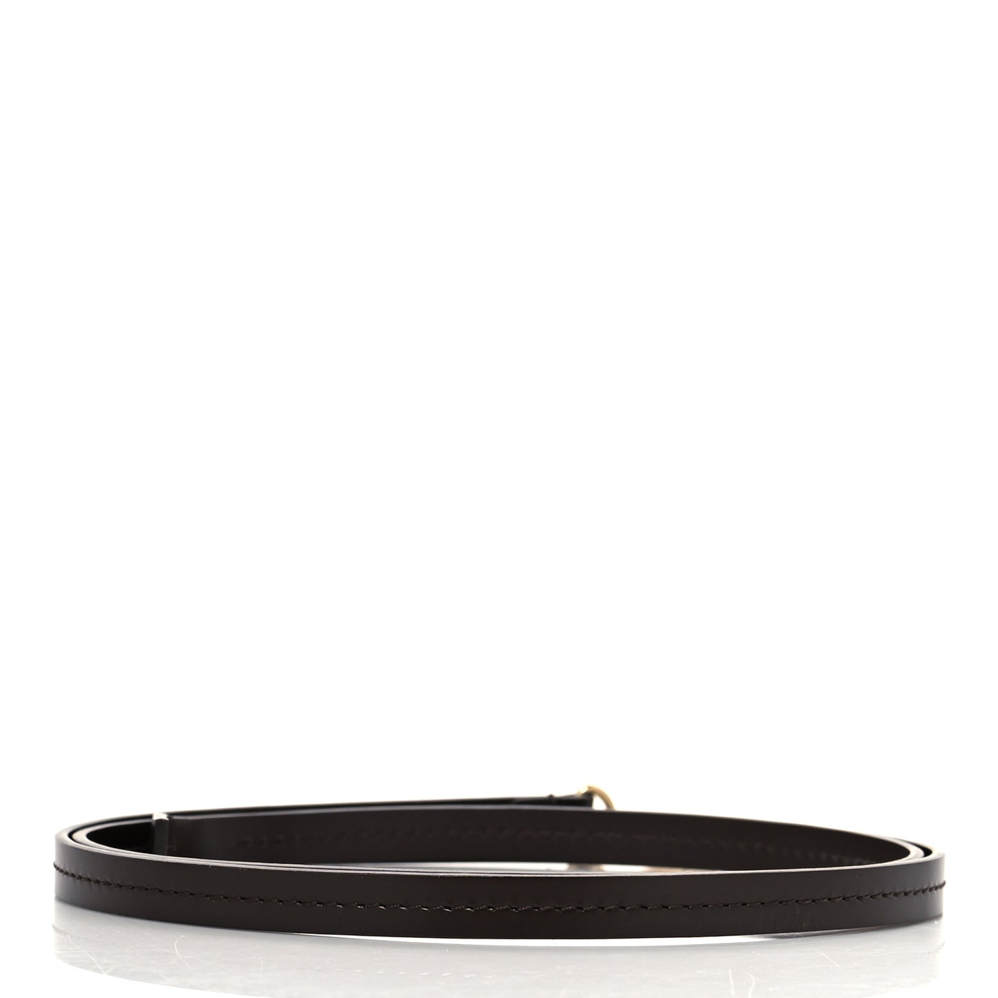 Calfskin Pochette Accessories Strap Brown