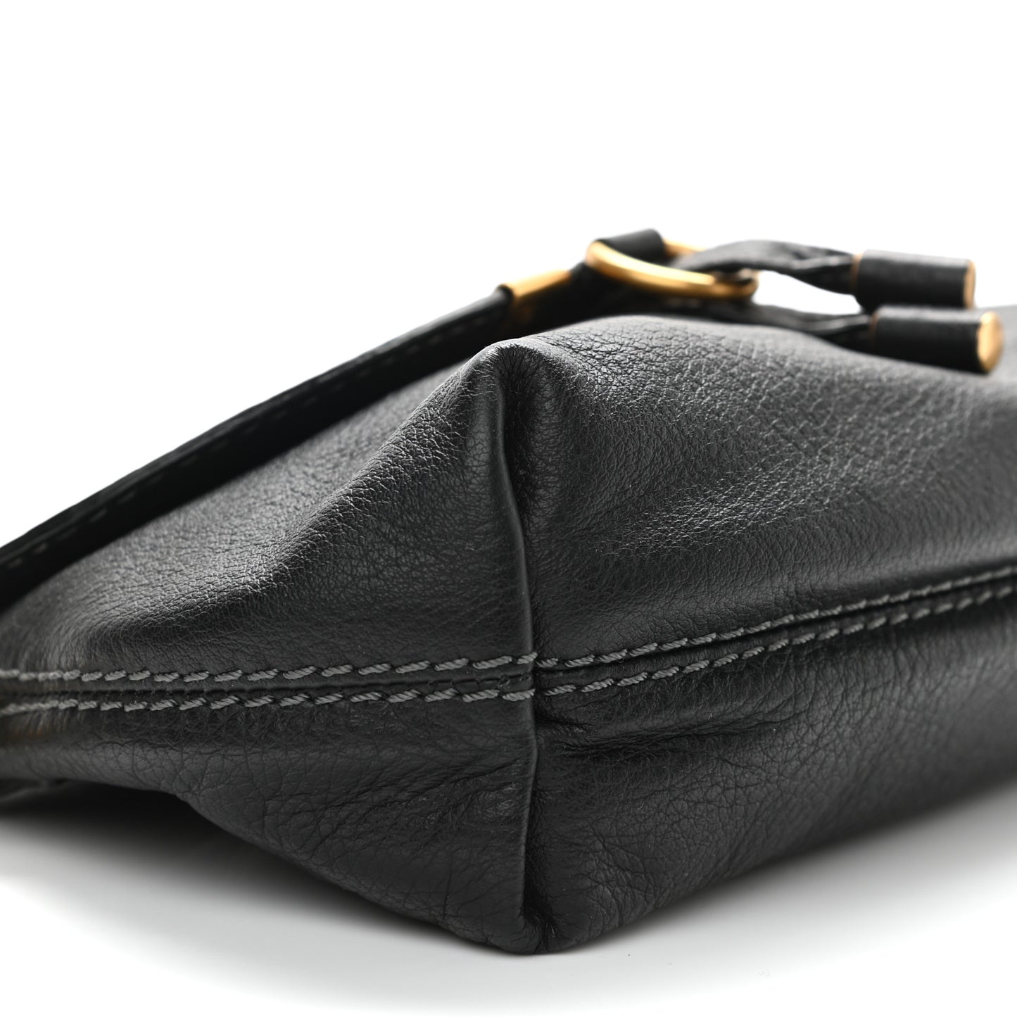 Calfskin Marcie Pochette Crossbody Bag Black