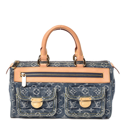 Louis Vuitton Monogram Denim Neo Speedy Blue 1 of 12
