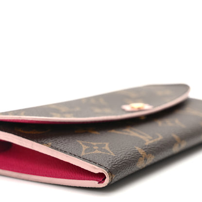 Louis Vuitton Monogram Bloom Flower Emilie Wallet Fuchsia 7 of 9