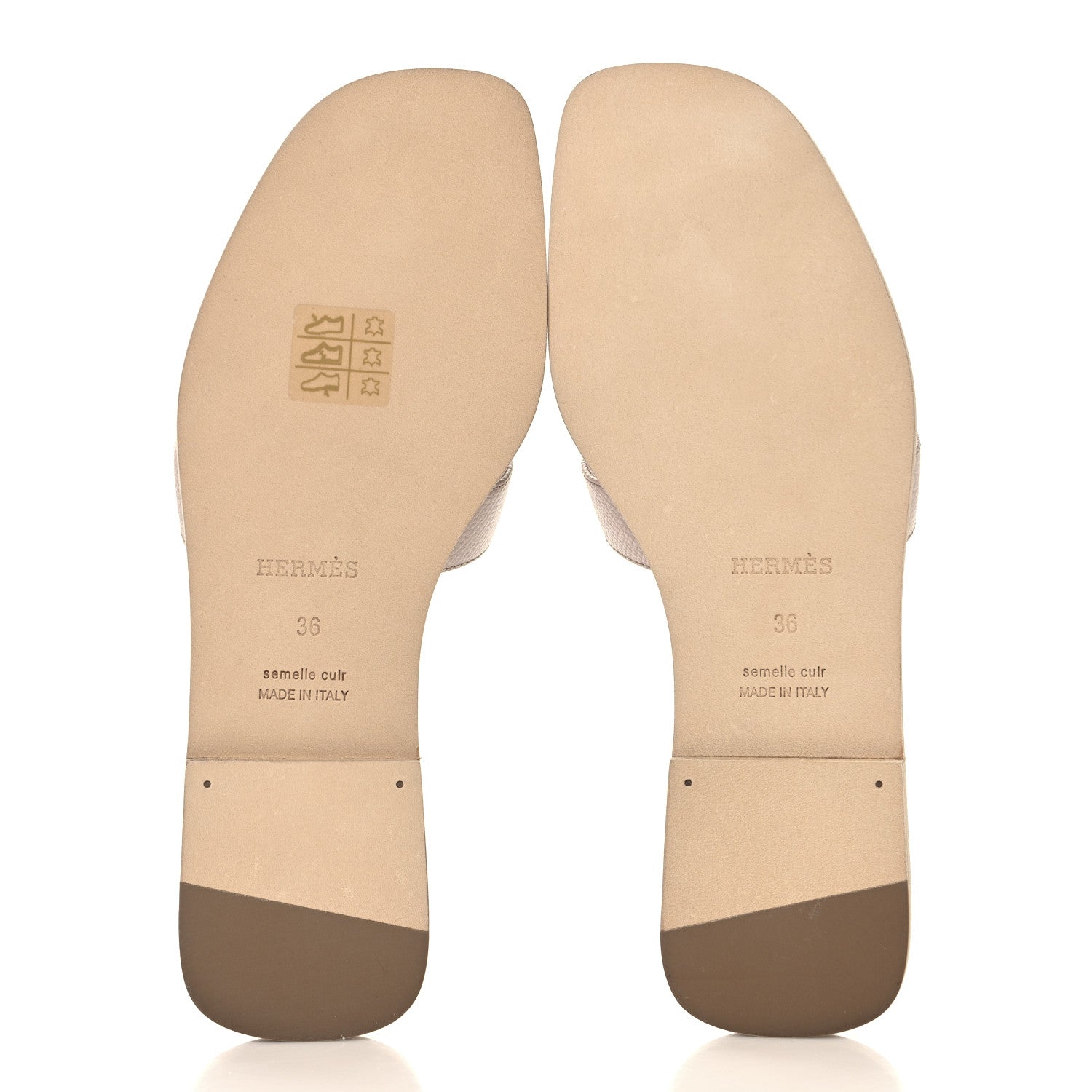 Hermes Epsom Oran Sandals 36 Rose Porcelaine 6 of 10