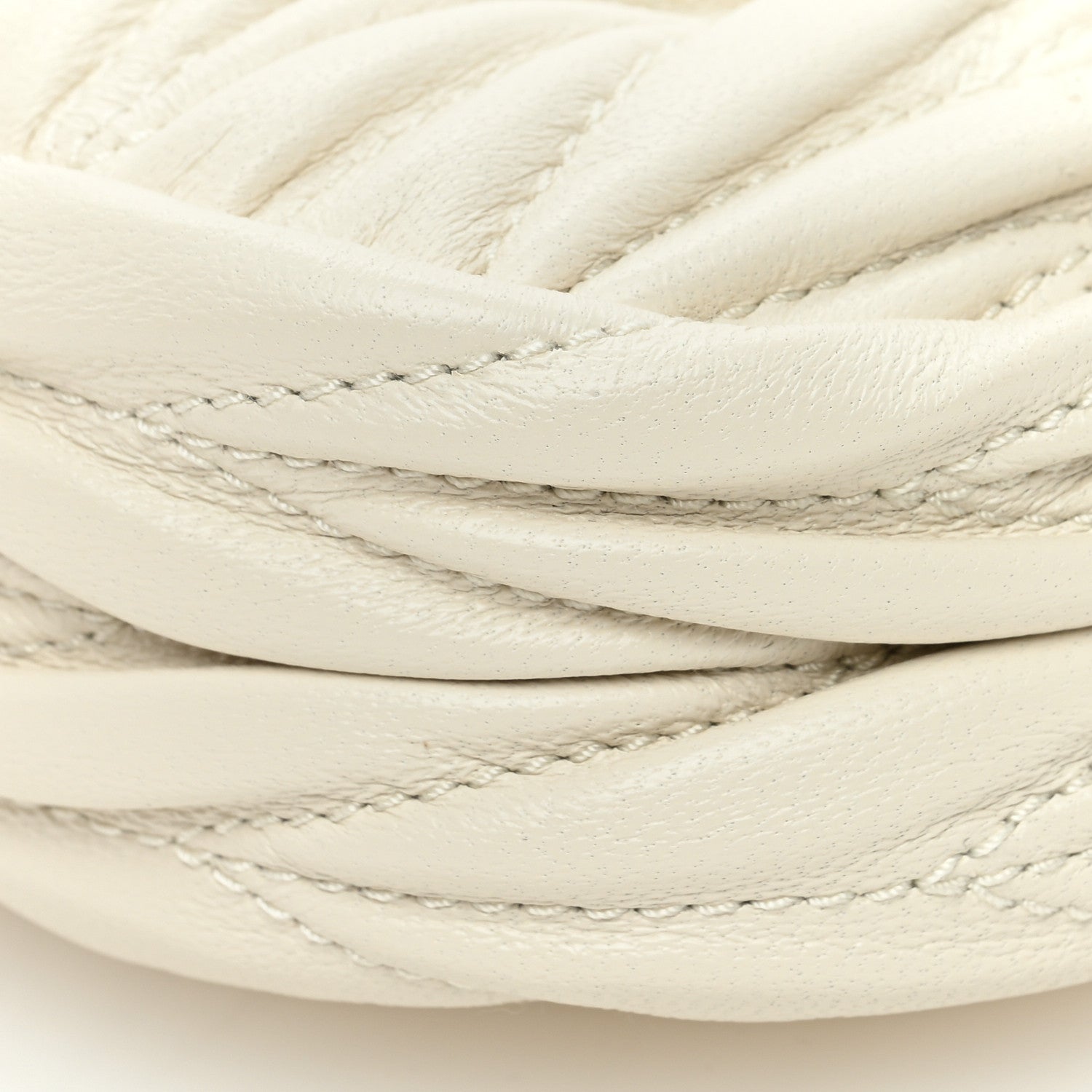 Miu Miu Nappa Matelasse Micro Wander Hobo White 10 of 10