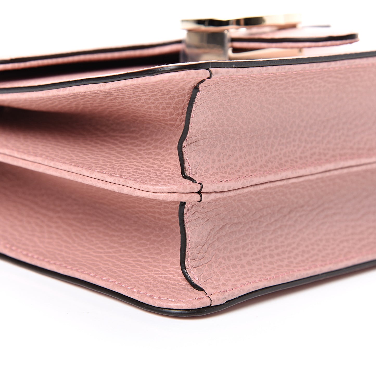 Dollar Calfskin Small Interlocking G Shoulder Bag Soft Pink