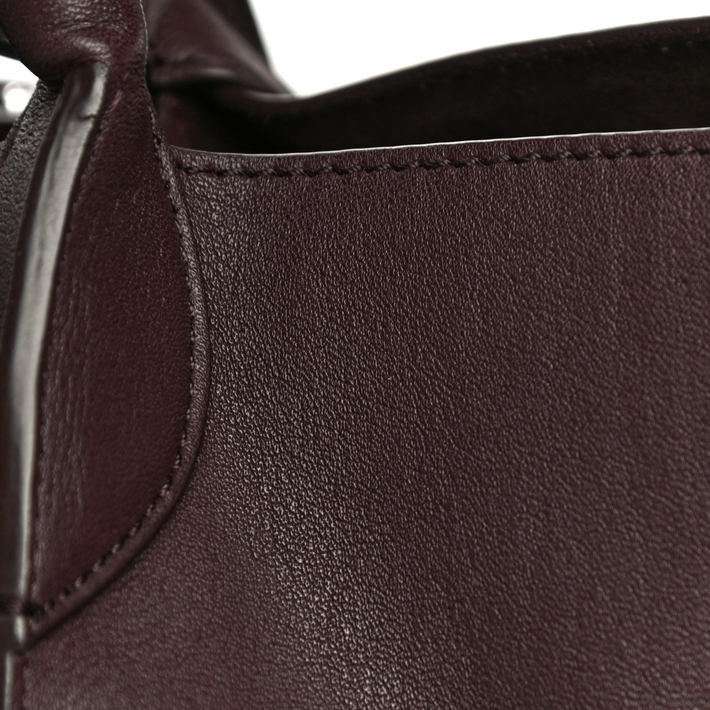 Smooth Calfskin Small Big Bag Burgundy