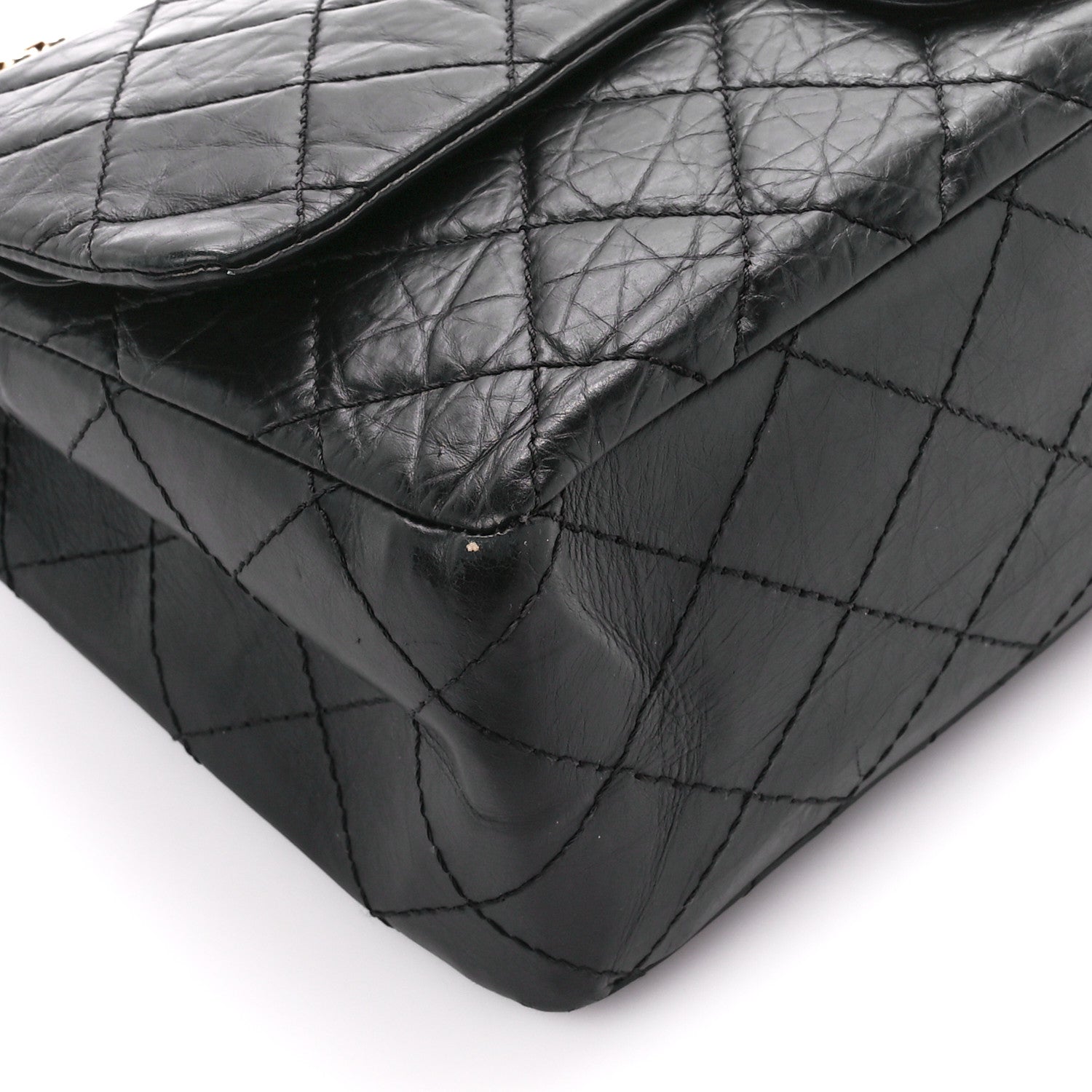 Chanel Aged Calfskin Quilted 2.55 Reissue 227 Flap Black 10 of 12