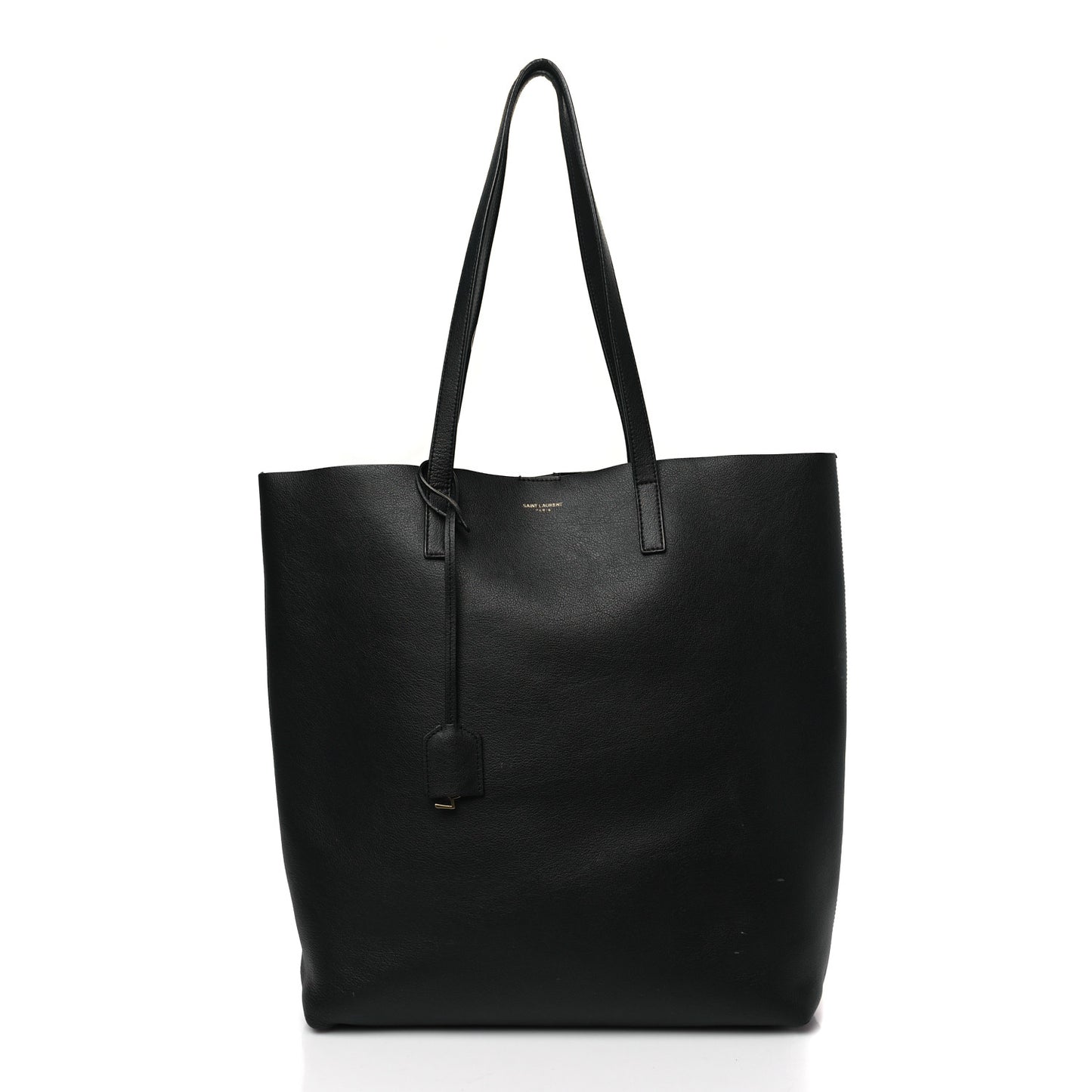 Calfskin Medium Shopping Tote Black