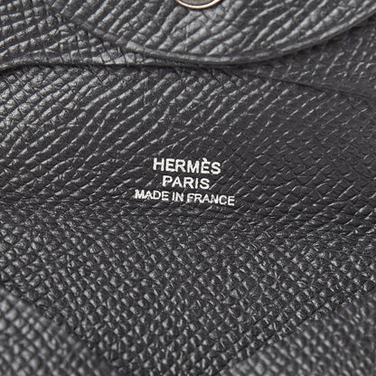 Hermes Epsom Bastia Coin Purse Black 6 of 9