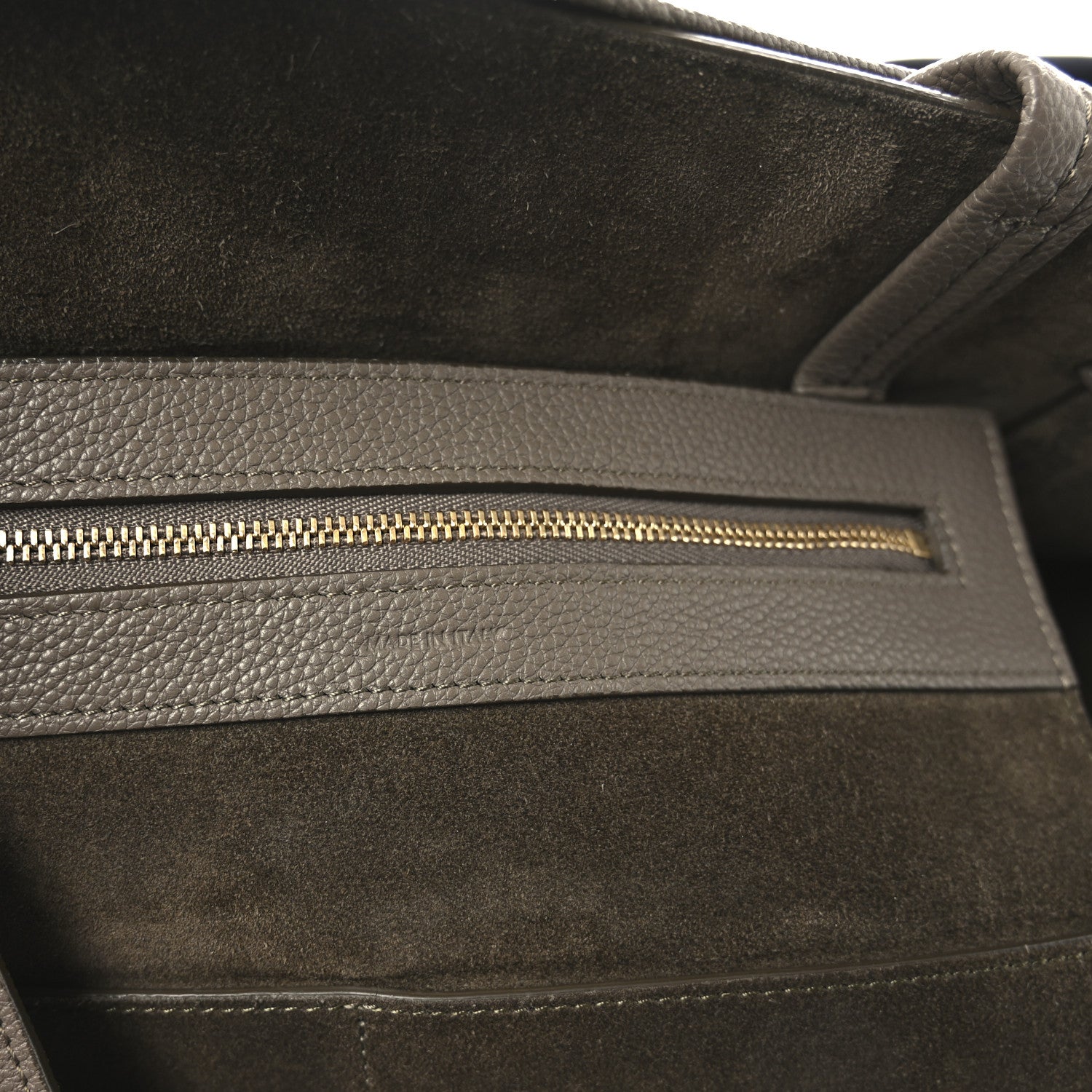 Celine Soft Grained Calfskin Small Belt Cabas Phantom Taupe 7 of 10
