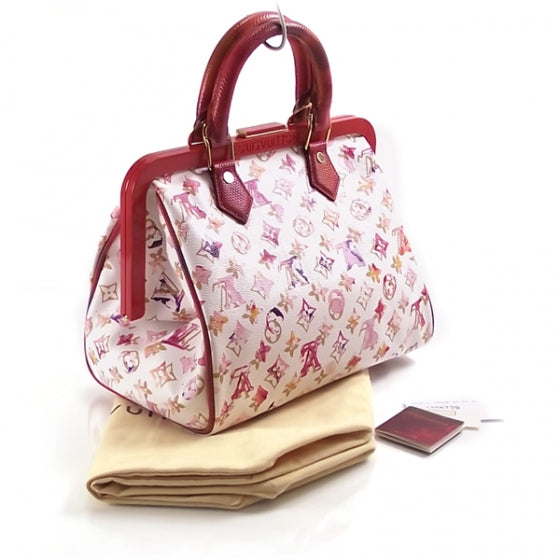 Louis Vuitton Watercolor Aquarelle Frame Speedy White 3 of 8