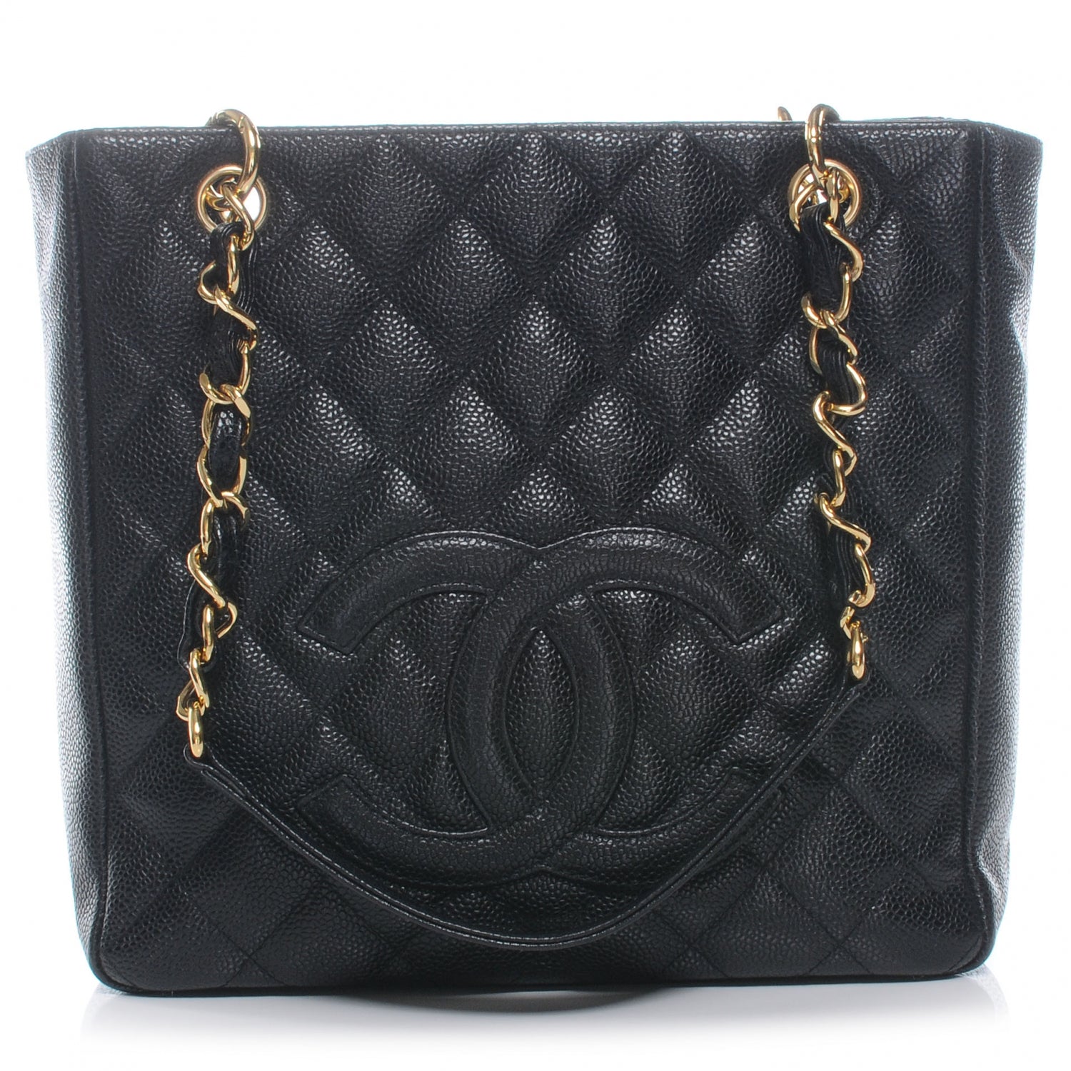 Chanel Caviar Petit Shopping Tote PST Black 1 of 7