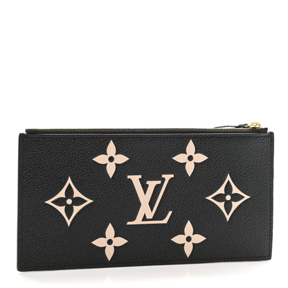 Louis Vuitton Empreinte Monogram Giant Crafty Pochette Felicie Zippered Insert Black 3 of 6