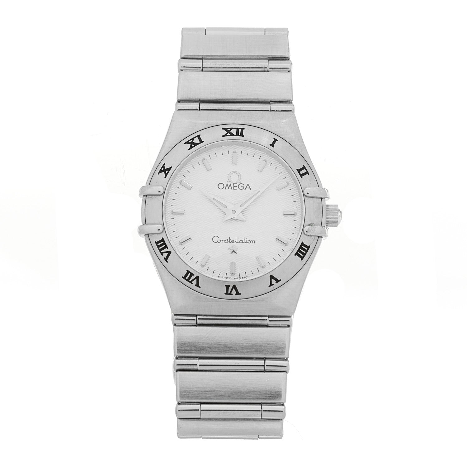 Omega Stainless Steel Diamond Bezel 25mm Constellation Quartz Watch Silver 131.15.25.60.52.001 White 1 of 4