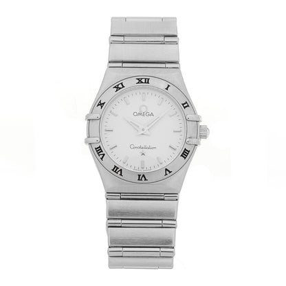 Omega Stainless Steel Diamond Bezel 25mm Constellation Quartz Watch Silver 131.15.25.60.52.001 White 1 of 4