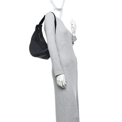 The Row Grained Calfskin Large Slouchy Banana Bag Black 2 of 10