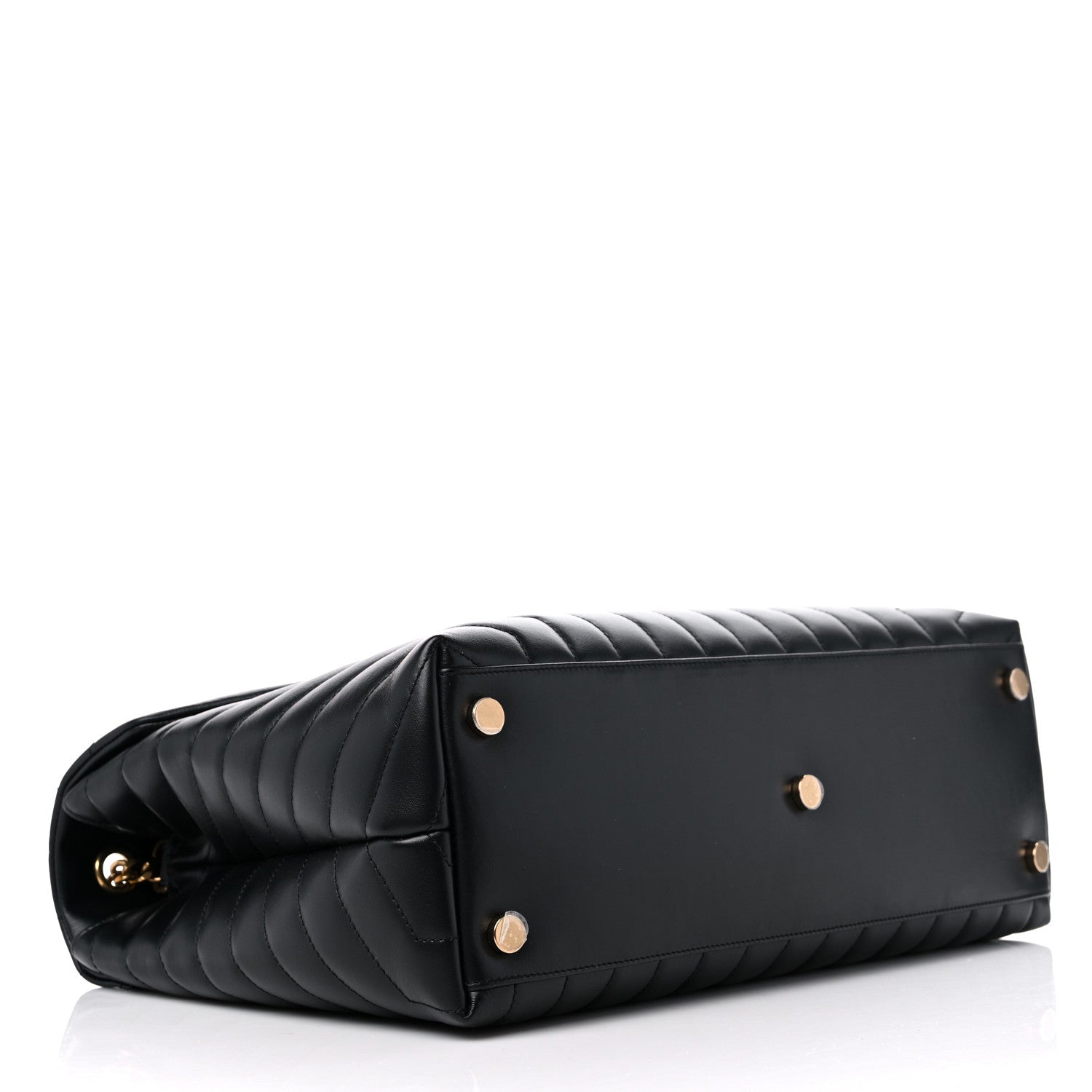 Saint Laurent Calfskin Y Quilted Monogram Large Loulou Chain Satchel Black 4 of 10