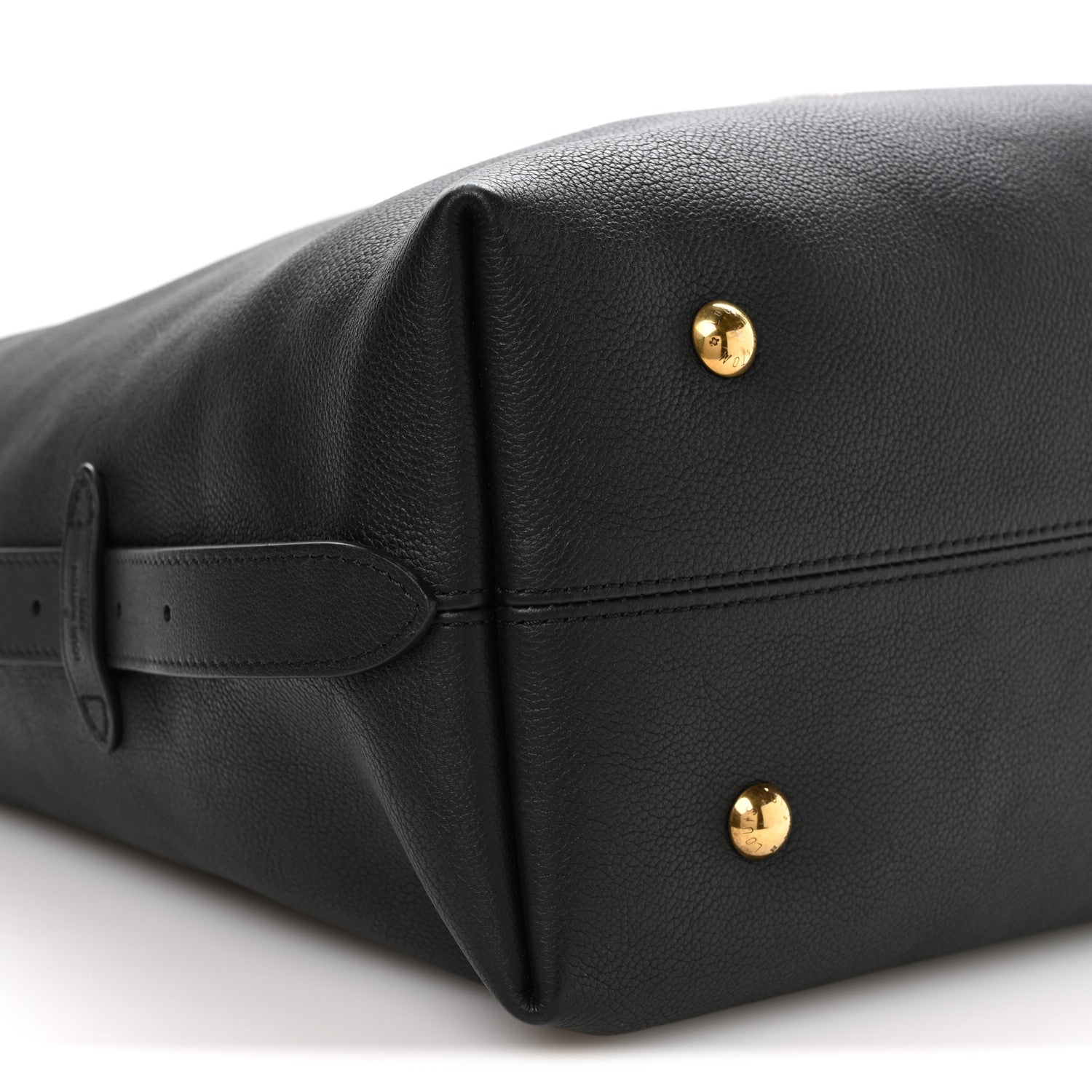 Louis Vuitton Grained Calfskin Low Key Hobo MM Black 9 of 10