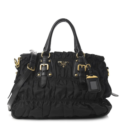 Prada Tessuto Nylon Gaufre Tote Black 1 of 14