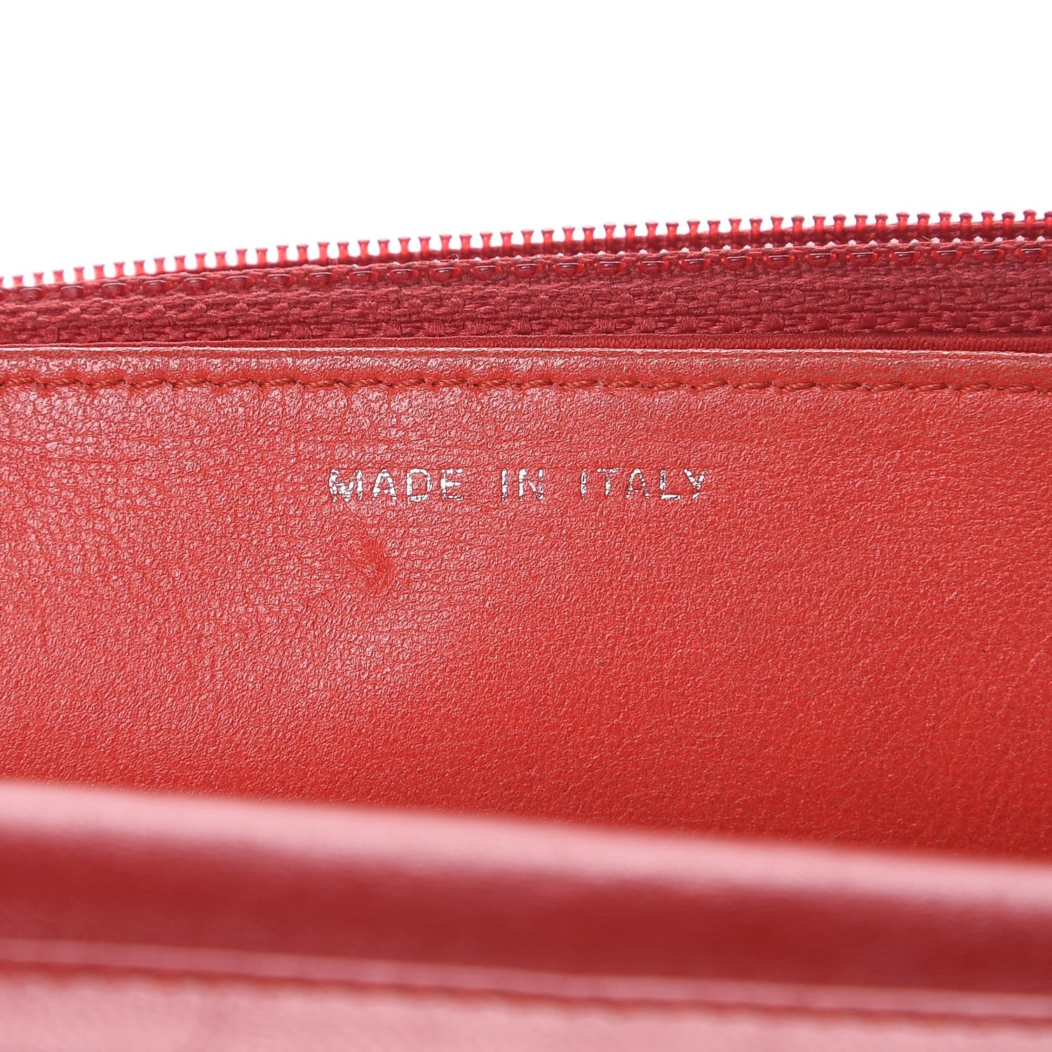 Chanel Lambskin Camellia Embossed Wallet On Chain WOC Red 7 of 12