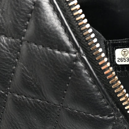 Chanel Calfskin Quilted Banane Waist Bag Fanny Pack Black 7 of 10