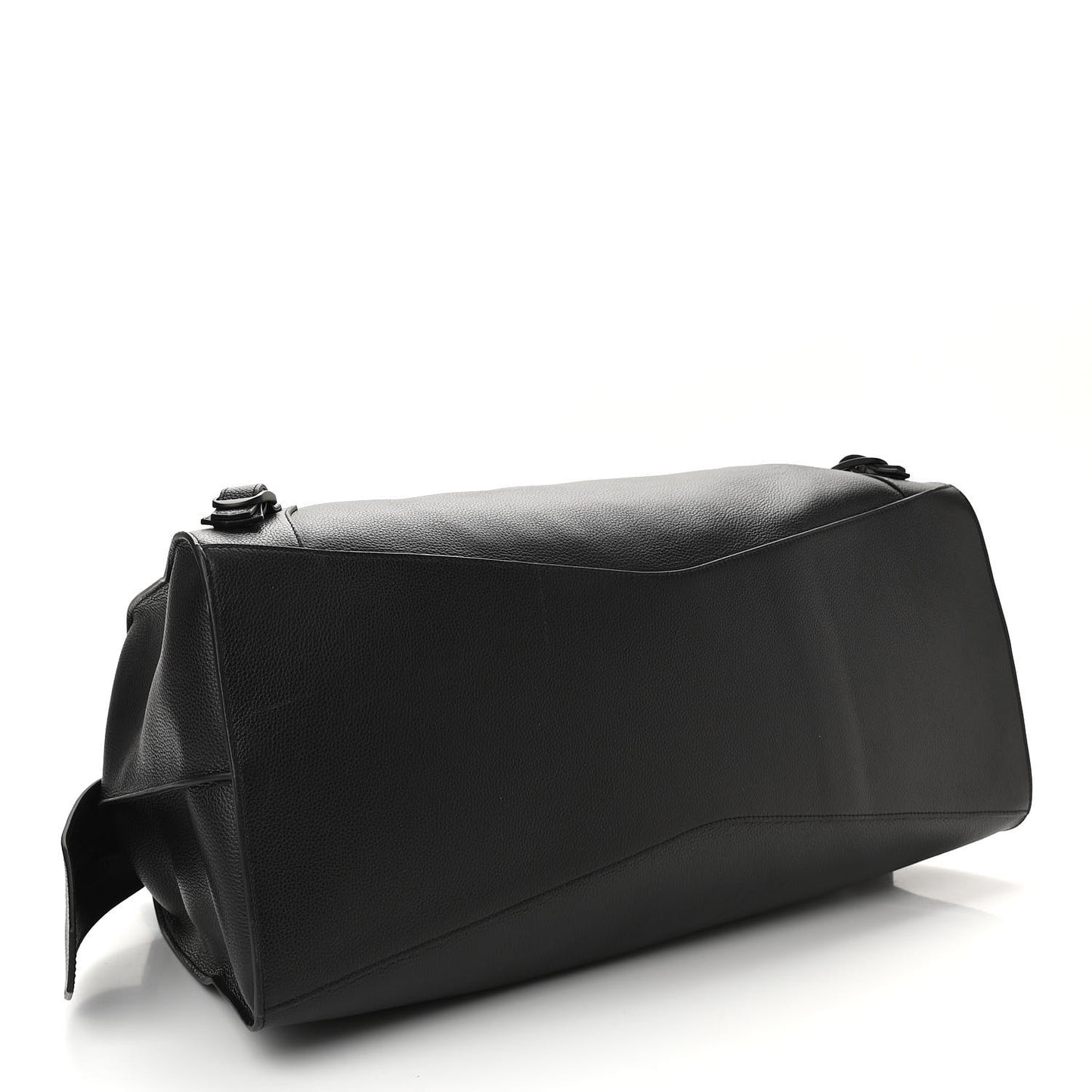 Grained Calfskin Neo Classic Black Hardware Large Top Handle Bag Black