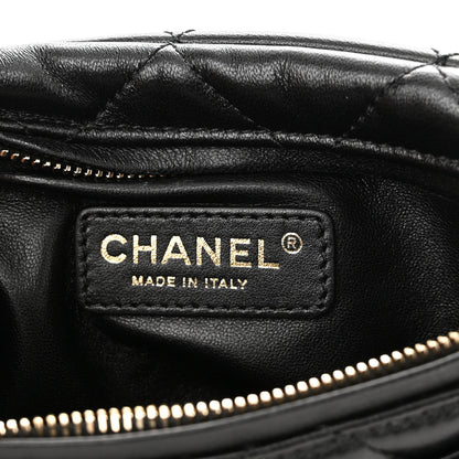 Chanel Lambskin Quilted Waist Belt Bag Black 6 of 12