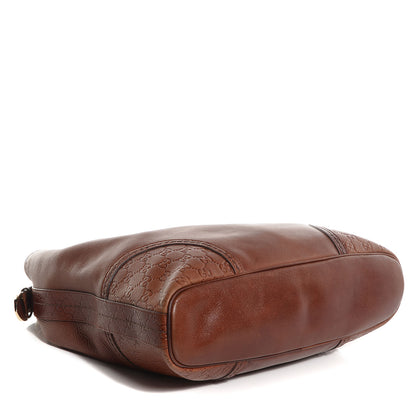 Gucci Leather Guccissima Trim Large Signoria Hobo Brown 4 of 7