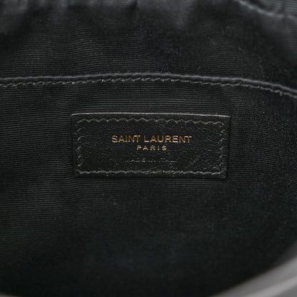Saint Laurent Calfskin Matelasse Monogram Lou Camera Bag Black 6 of 14