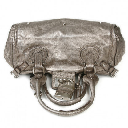 Chloe Leather Medium Paddington Satchel Metallic 4 of 12