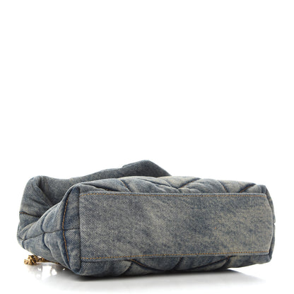 Saint Laurent ; SAINT LAURENT Denim Quilted Toy Loulou Puffer Monogram Chain Satchel Rodeo Blue 3 of 8