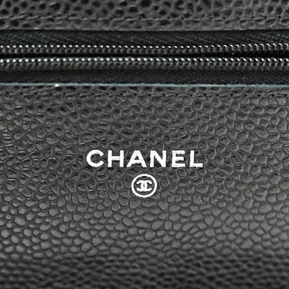 Chanel Caviar Quilted Wallet on Chain WOC Black 6 of 13