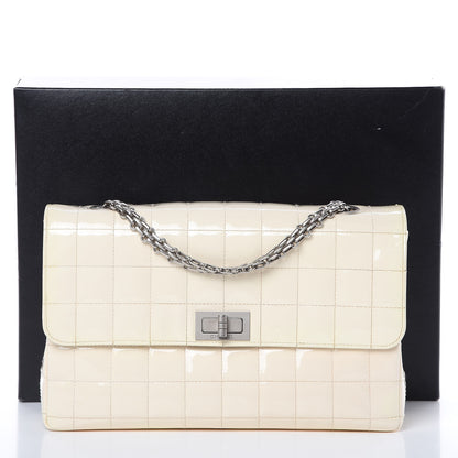 Chanel Patent Chocolate Bar Reissue Single Flap White 12 of 12